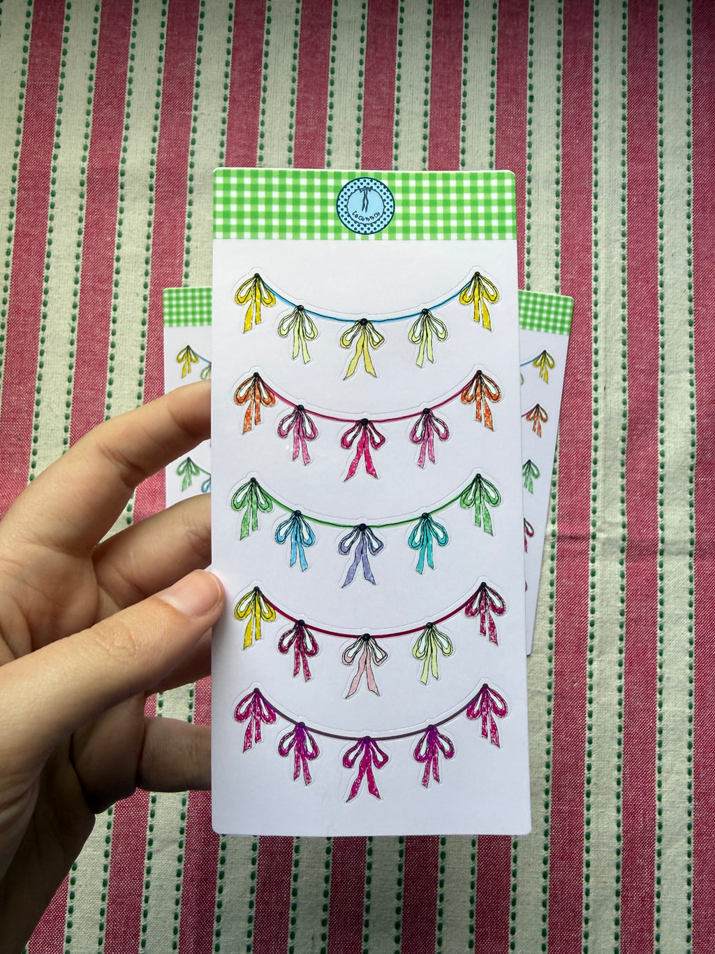 Bow Garland Sticker Sheet