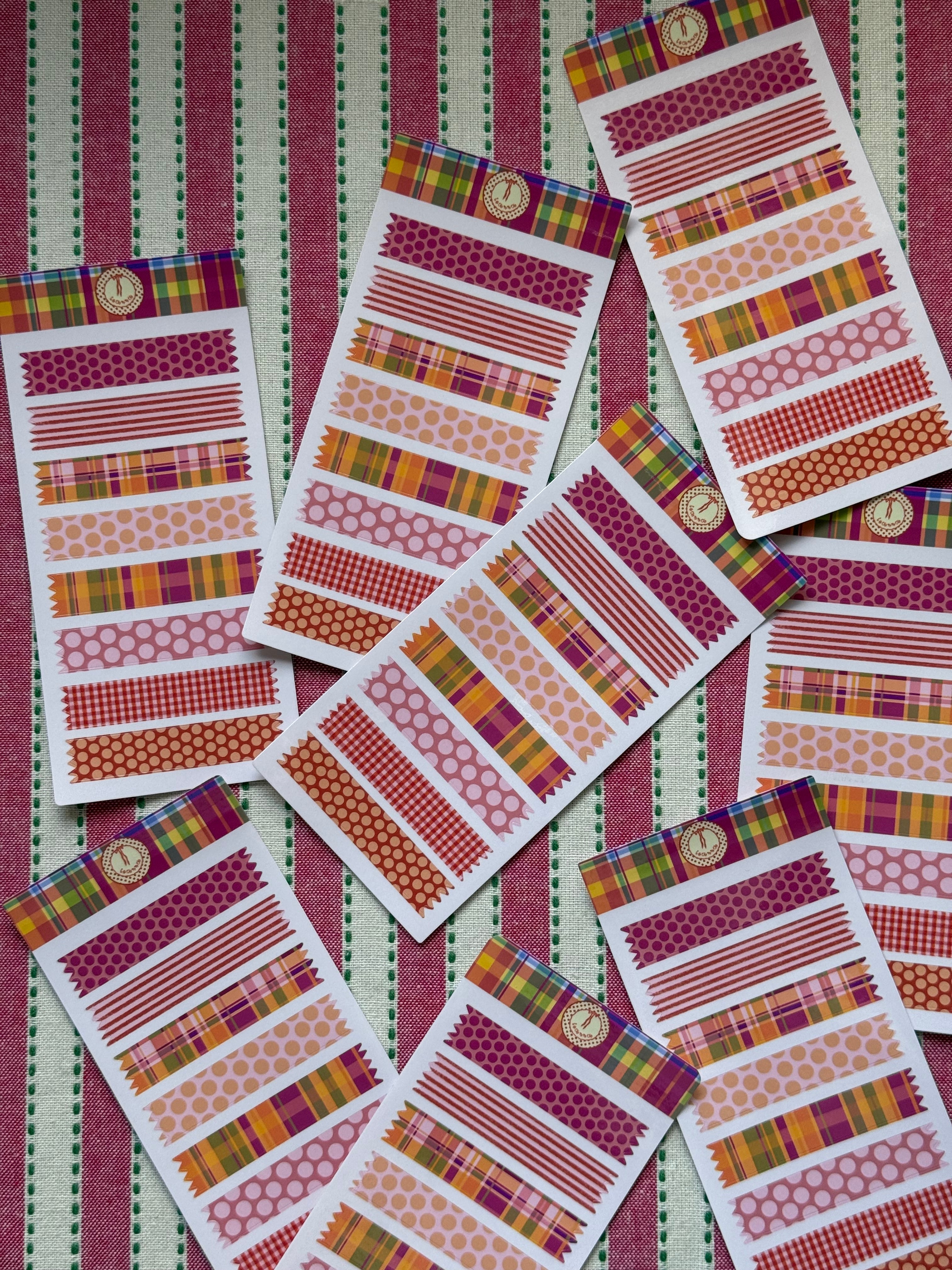 Spring Washi Sticker Sheet