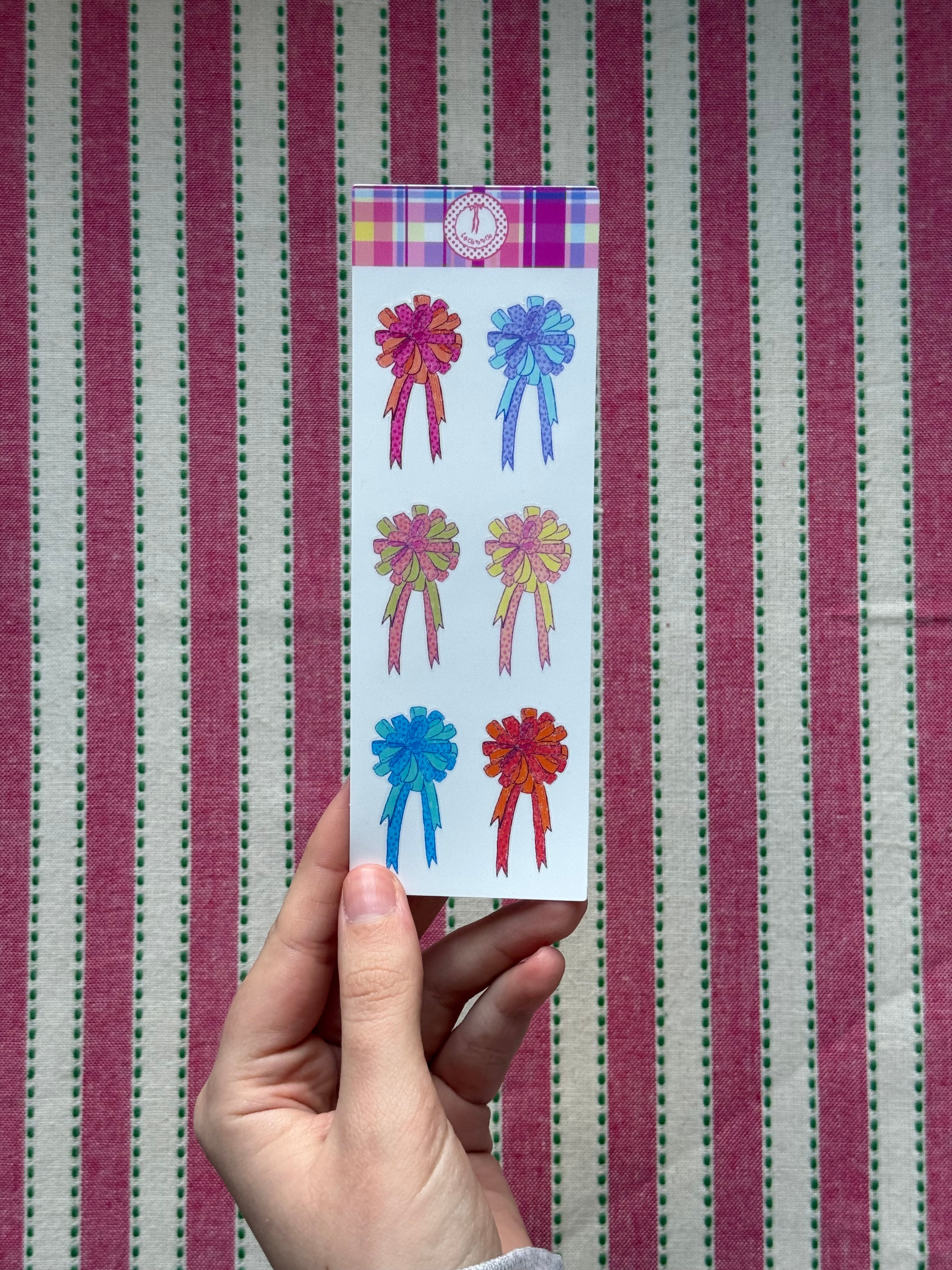 Rosette Bow Spring Sticker Sheet