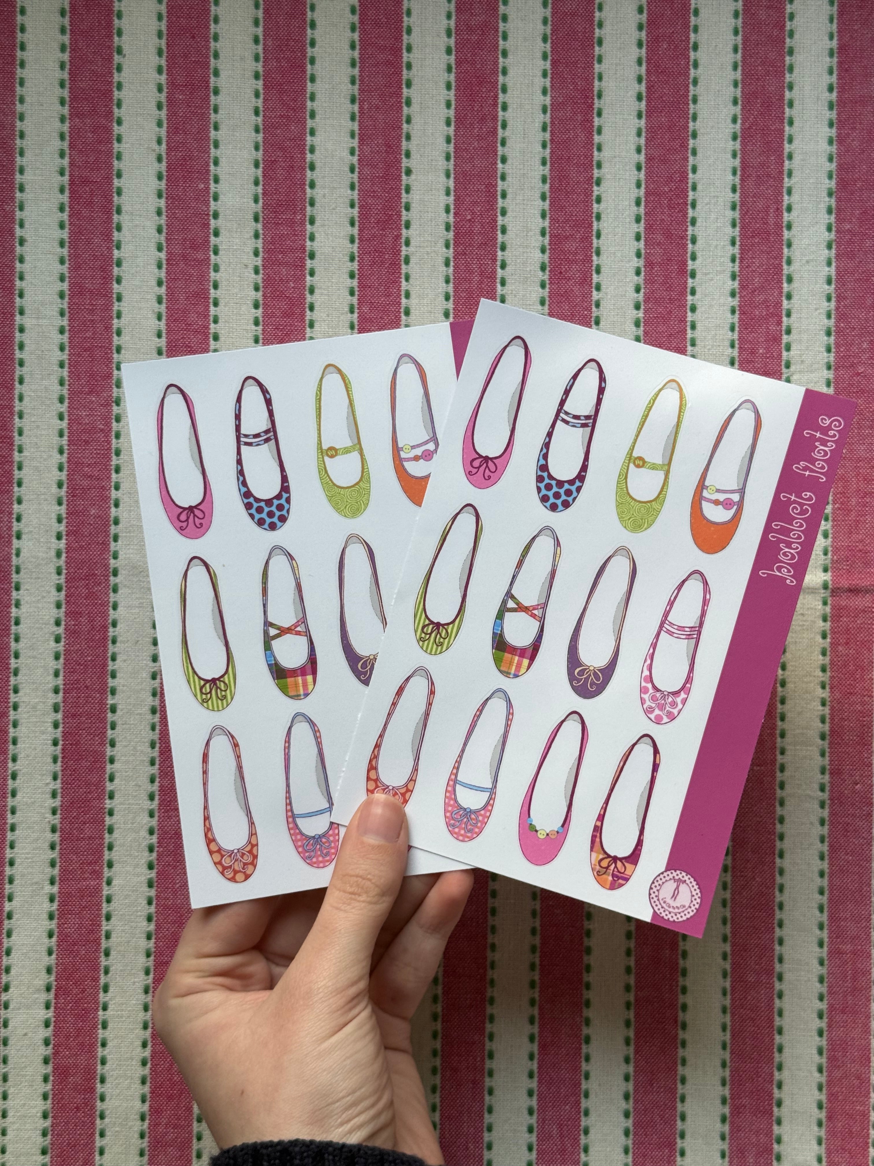 Ballet Flats Sticker Sheet