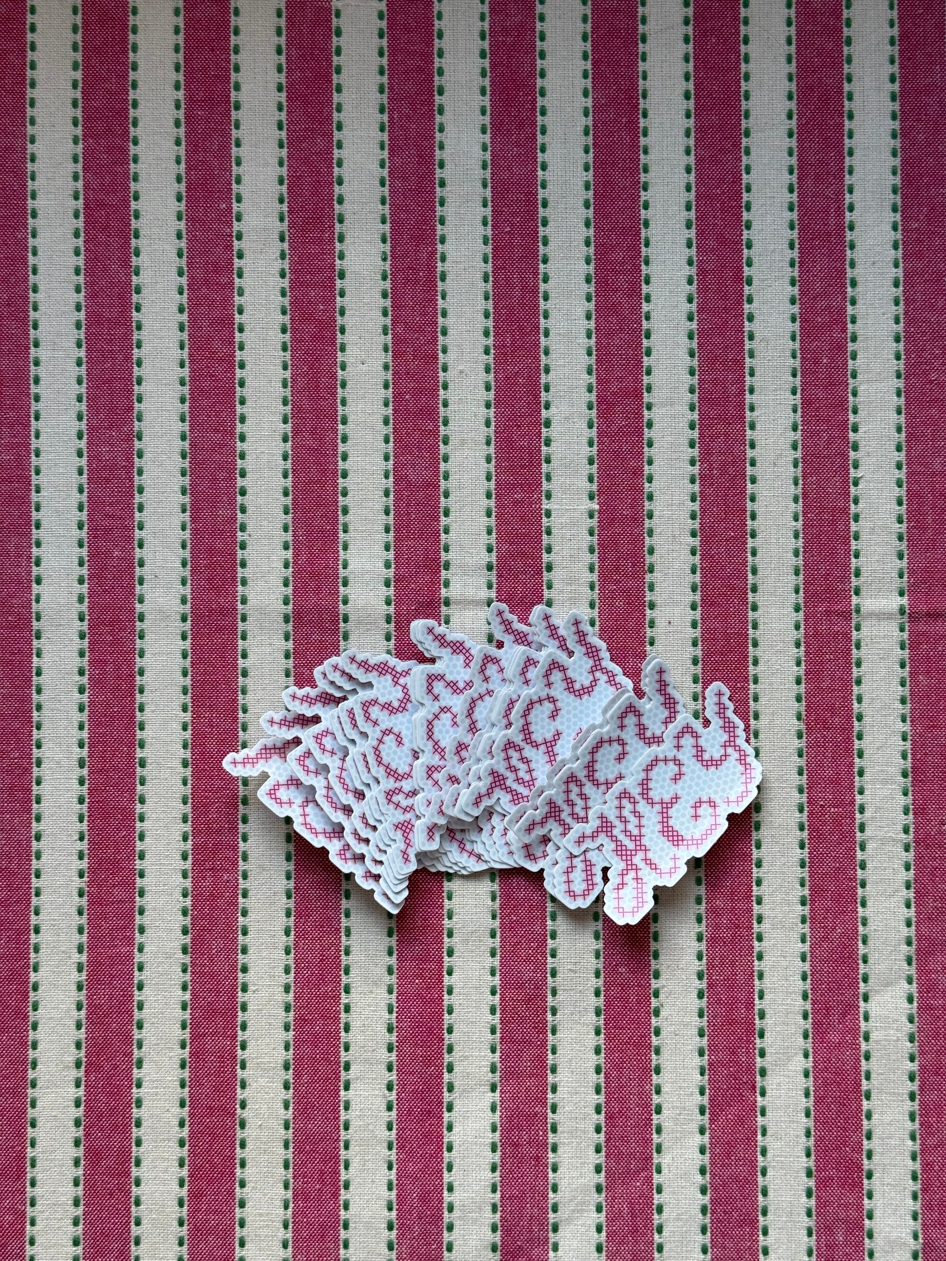 "HEY" Die Cut Sticker