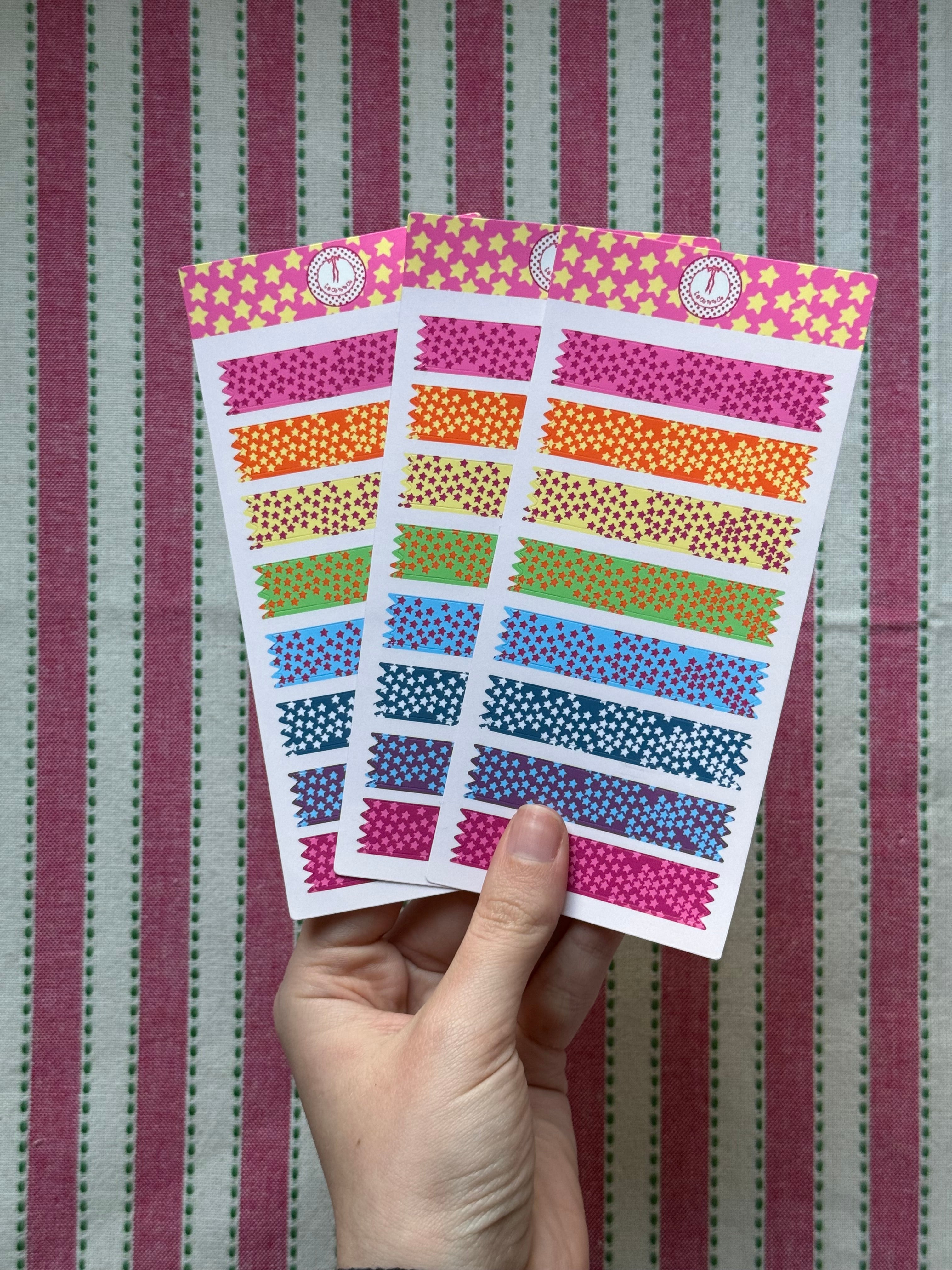 Star Washi Sticker Sheet