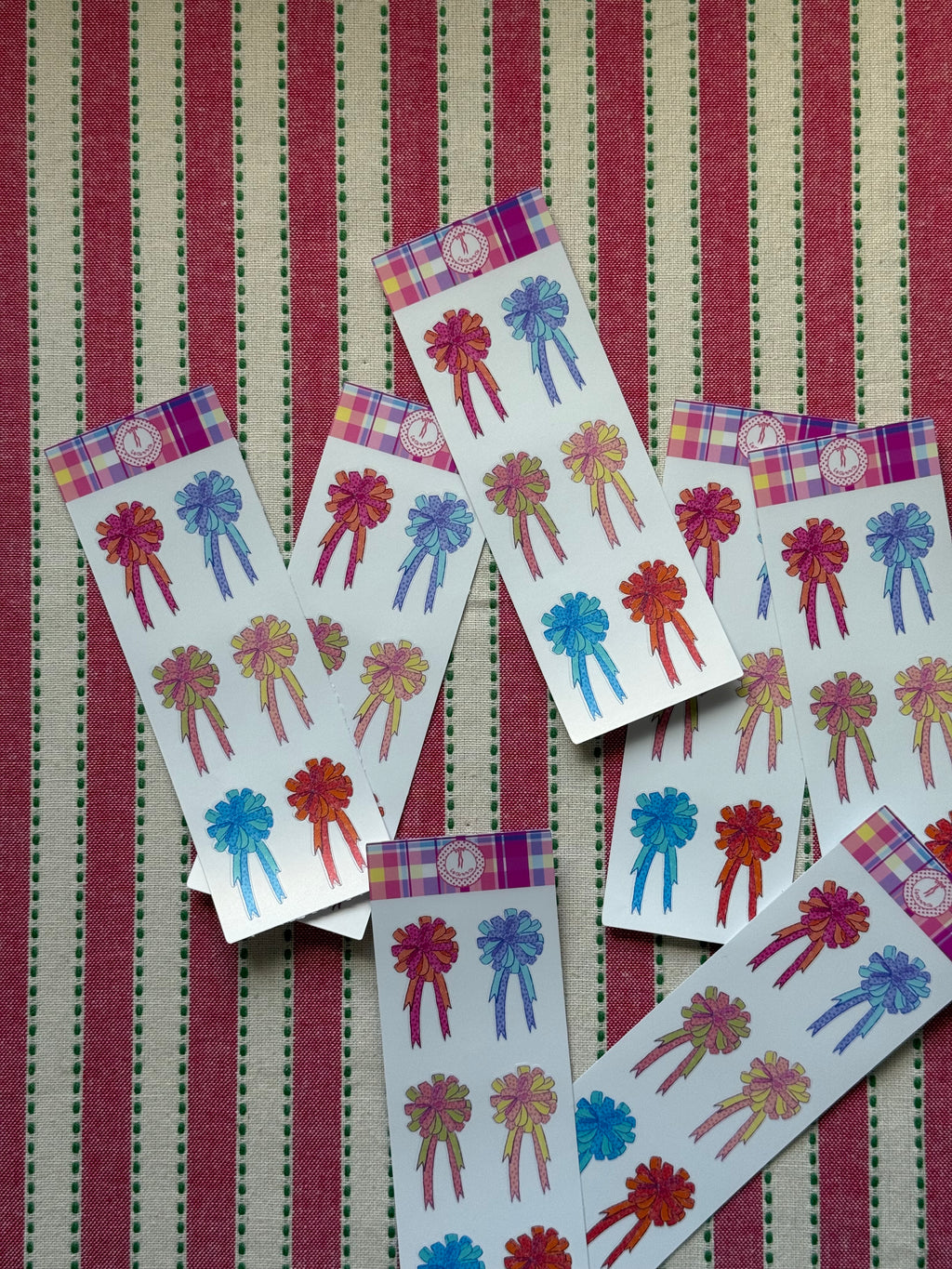 Rosette Bow Spring Sticker Sheet