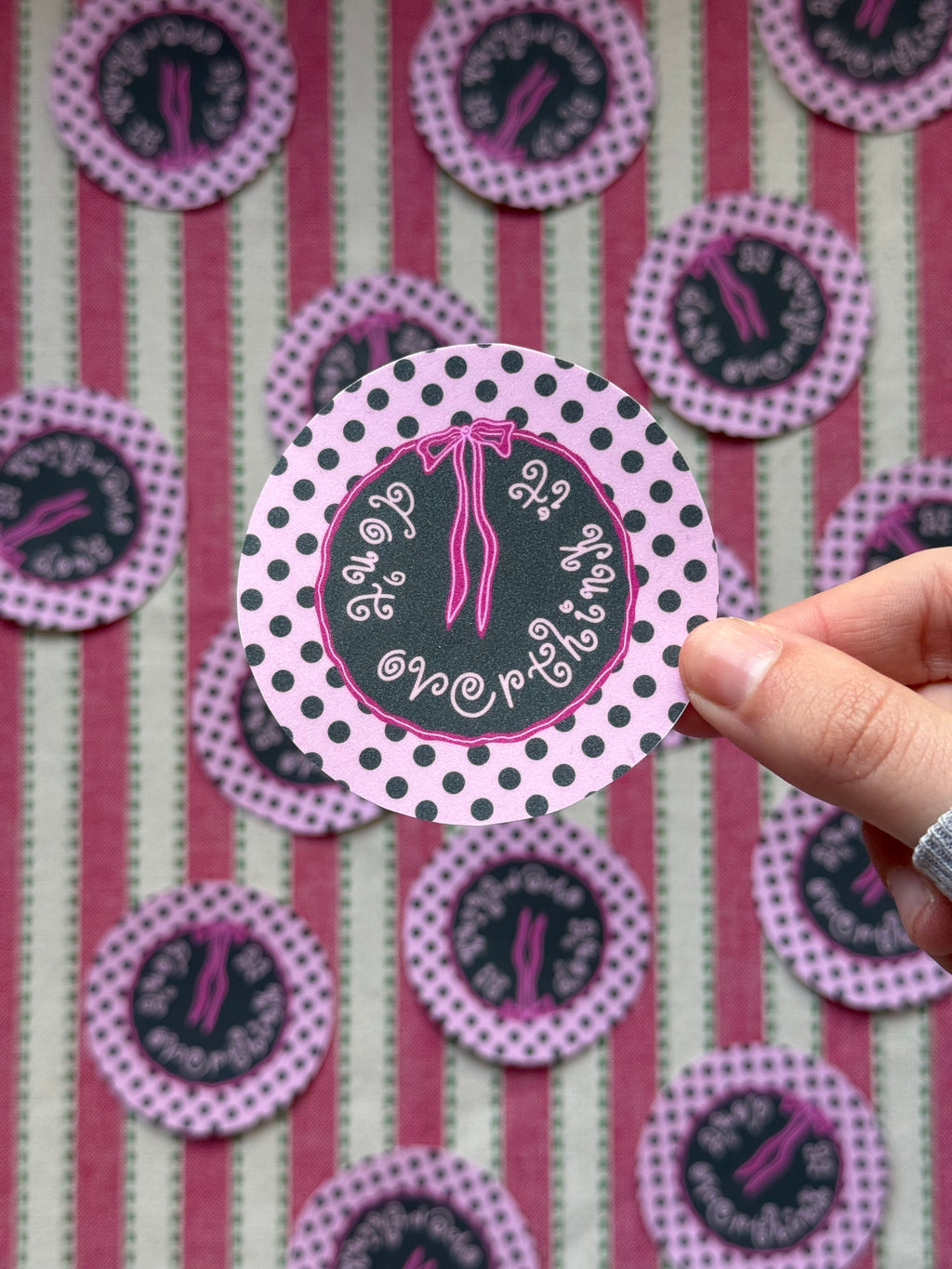 Don’t Overthink It Jumbo Glitter Sticker