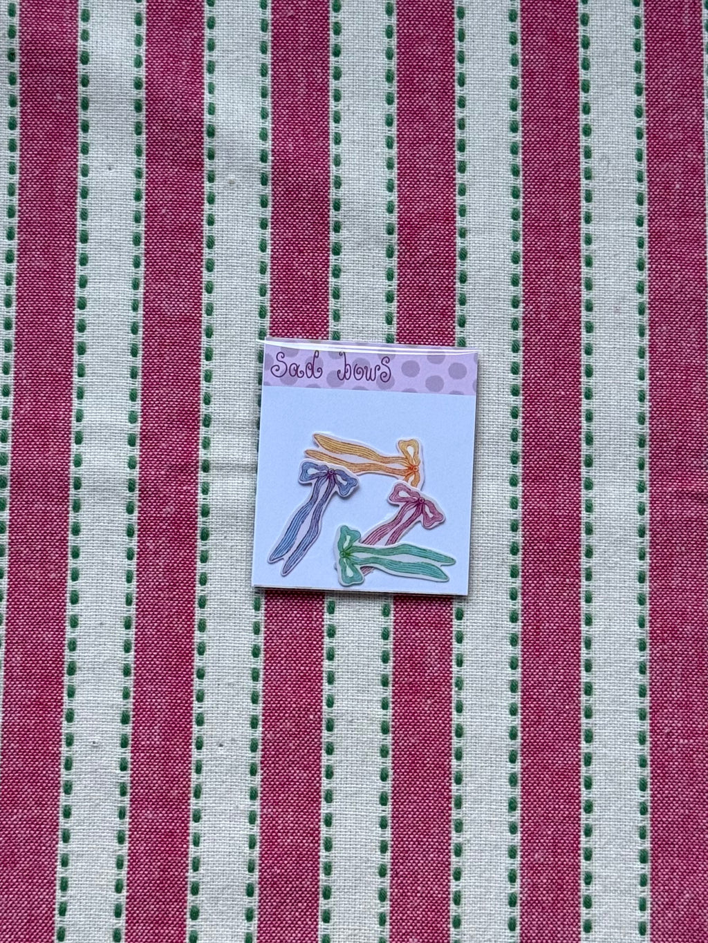 Sad Bow Sticker Flakes