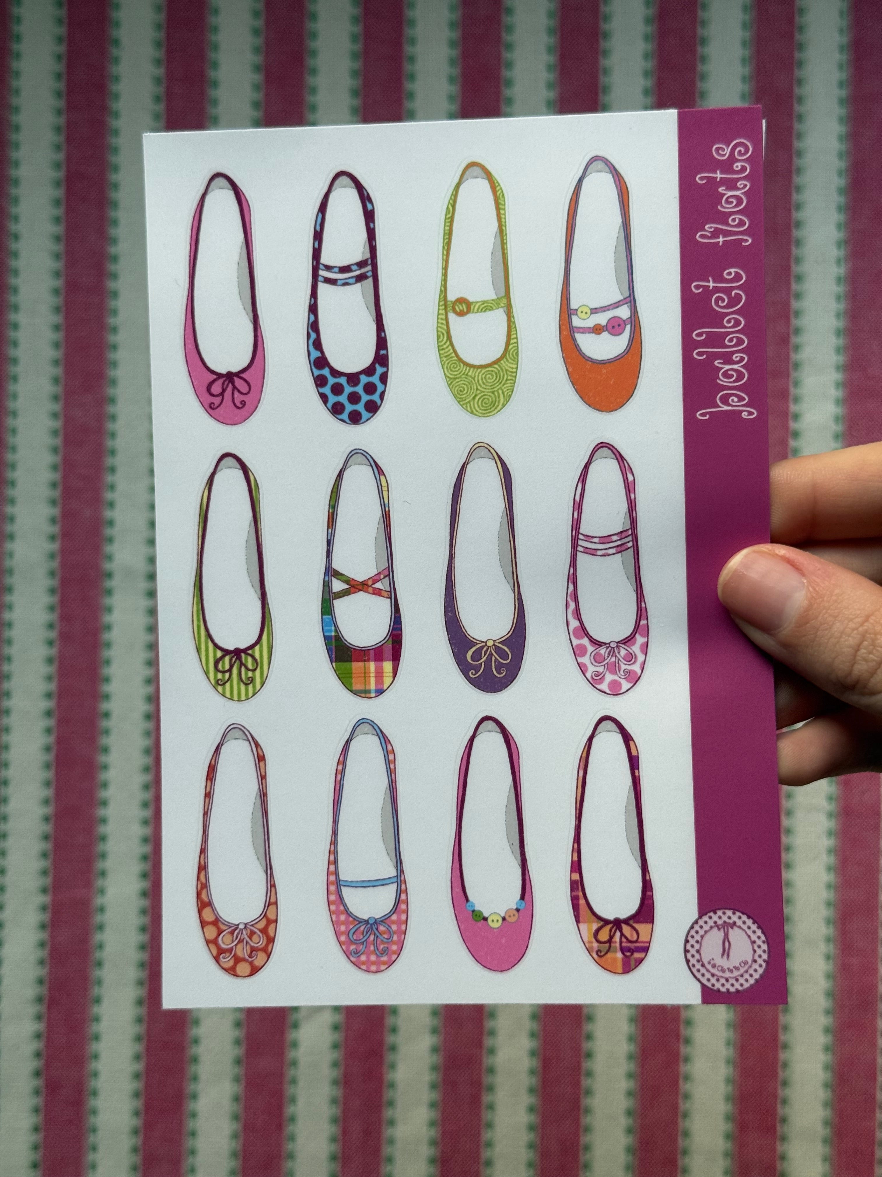 Ballet Flats Sticker Sheet
